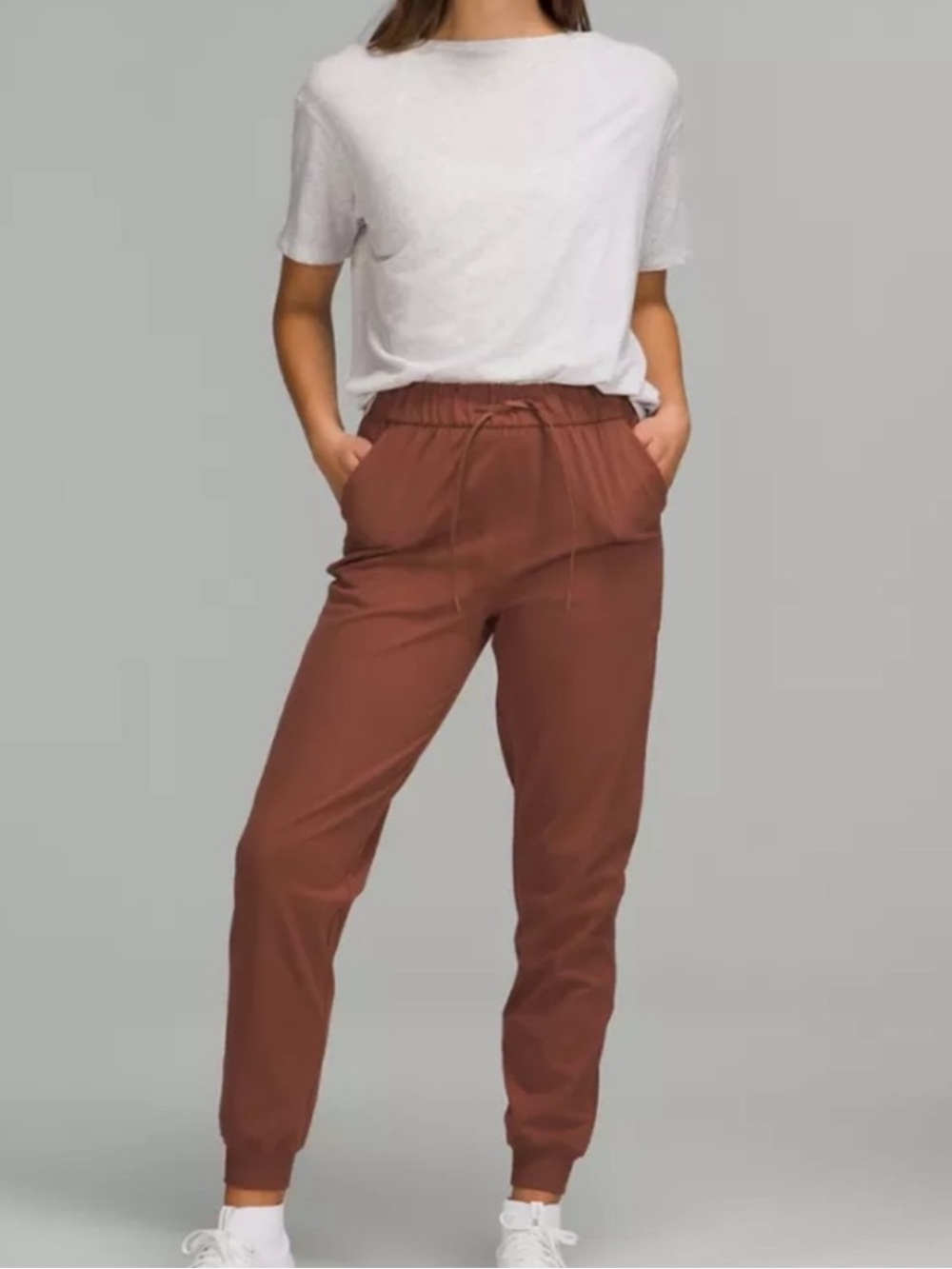 lululemon athletica Terracotta Drawstring Jogger Pants with Pockets